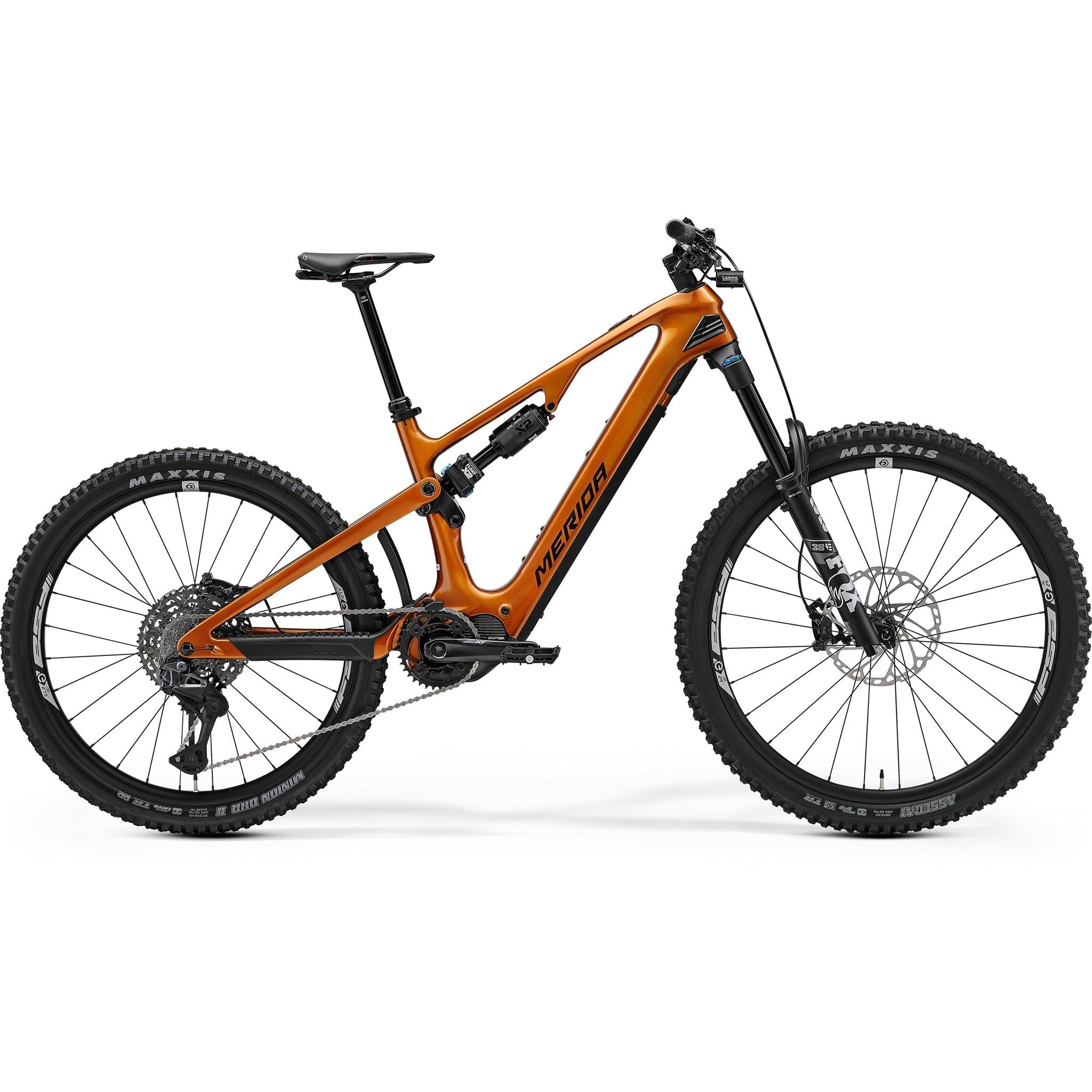 merida eOne-Sixty 8000 electric bike, side profile on white background
