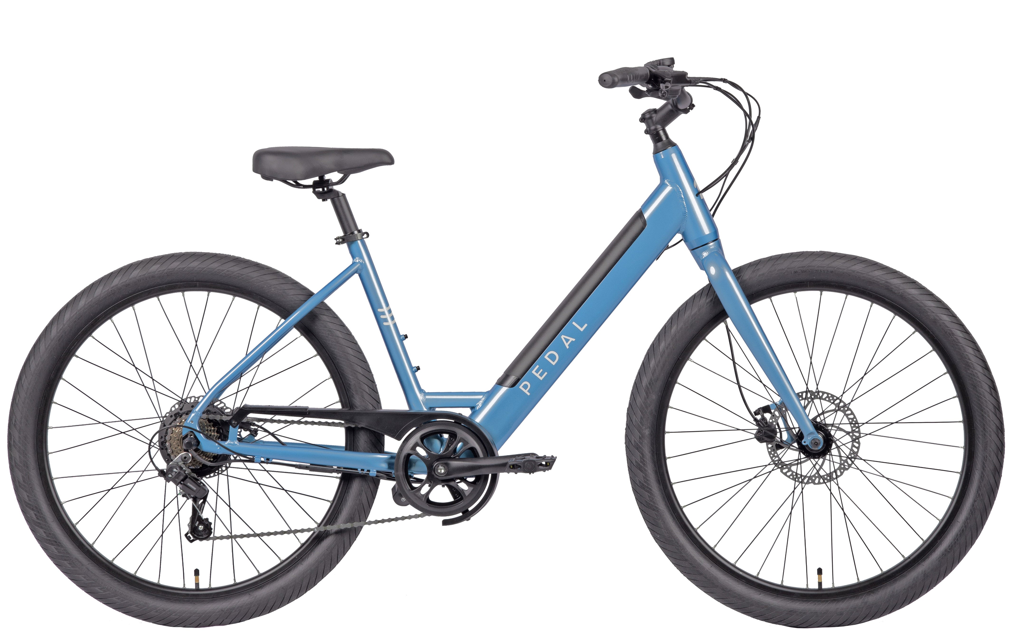 pedal Breeze E4 electric bike, side profile on white background