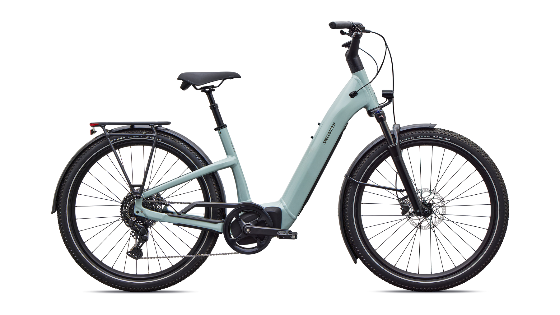 specialized Turbo Como 4.0 electric bike, side profile on white background
