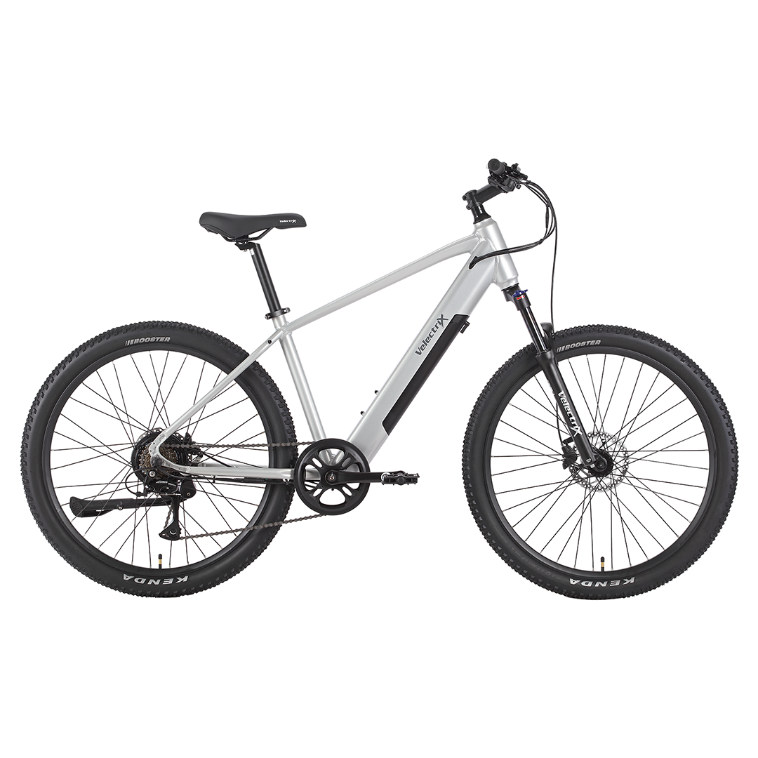 VelectriX Ascent 27.5 trail e-MTB e-bike, side profile on white background