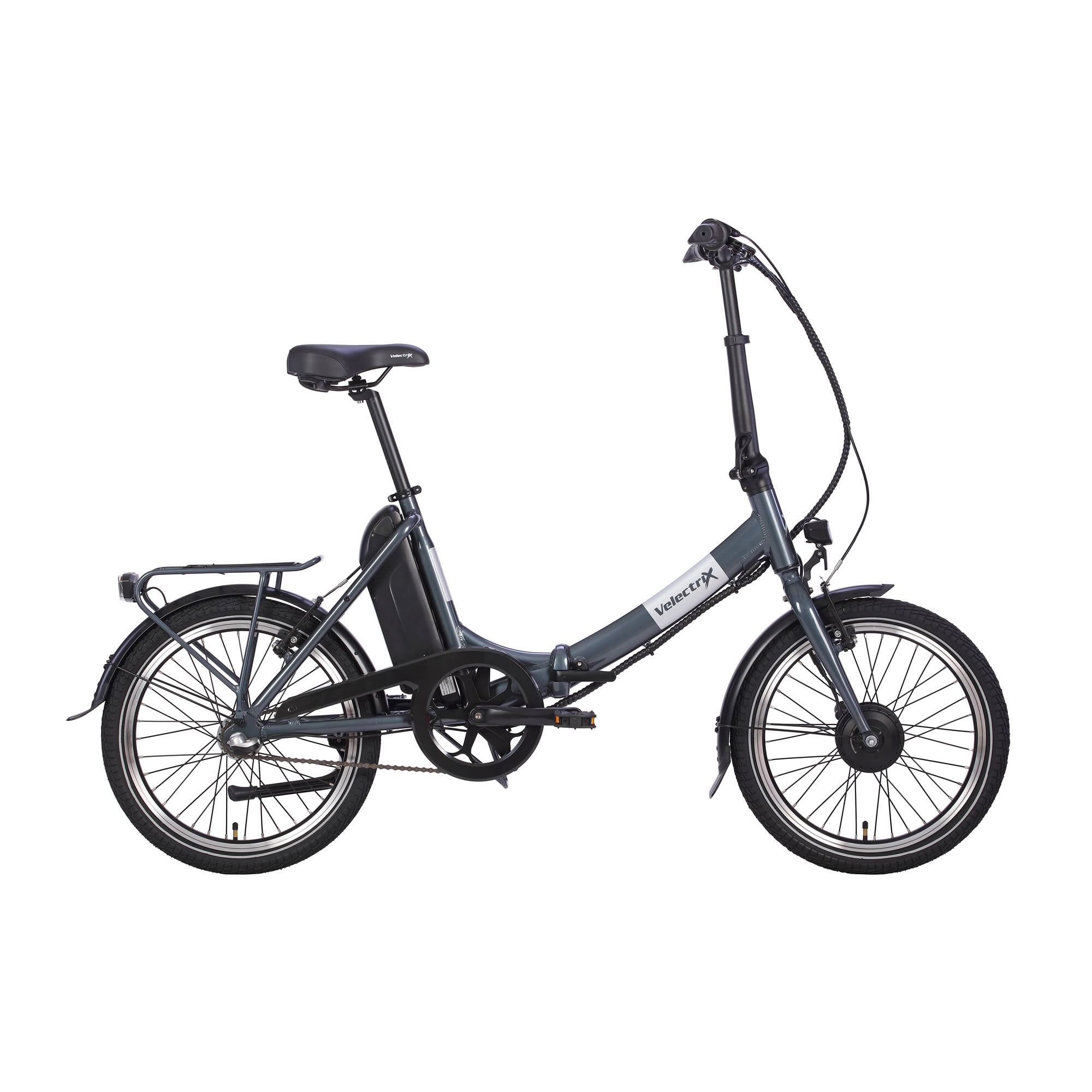 VelectriX Foldaway folding e-bike, side profile on white background